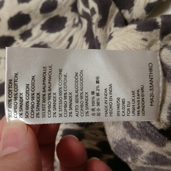 Othilia for Anthropologie Leopard Crop Top Size Small - Picture 7 of 8